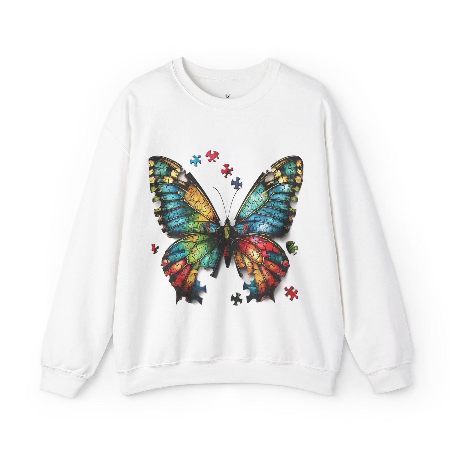 Butterfly Autism Sweatshirt: Unisex Heavy Blend - Autism Awareness