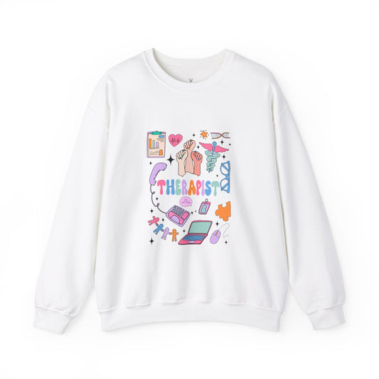 Therapist Crewneck Sweatshirt – Cozy UNISEX Design for Mental Health Advocates