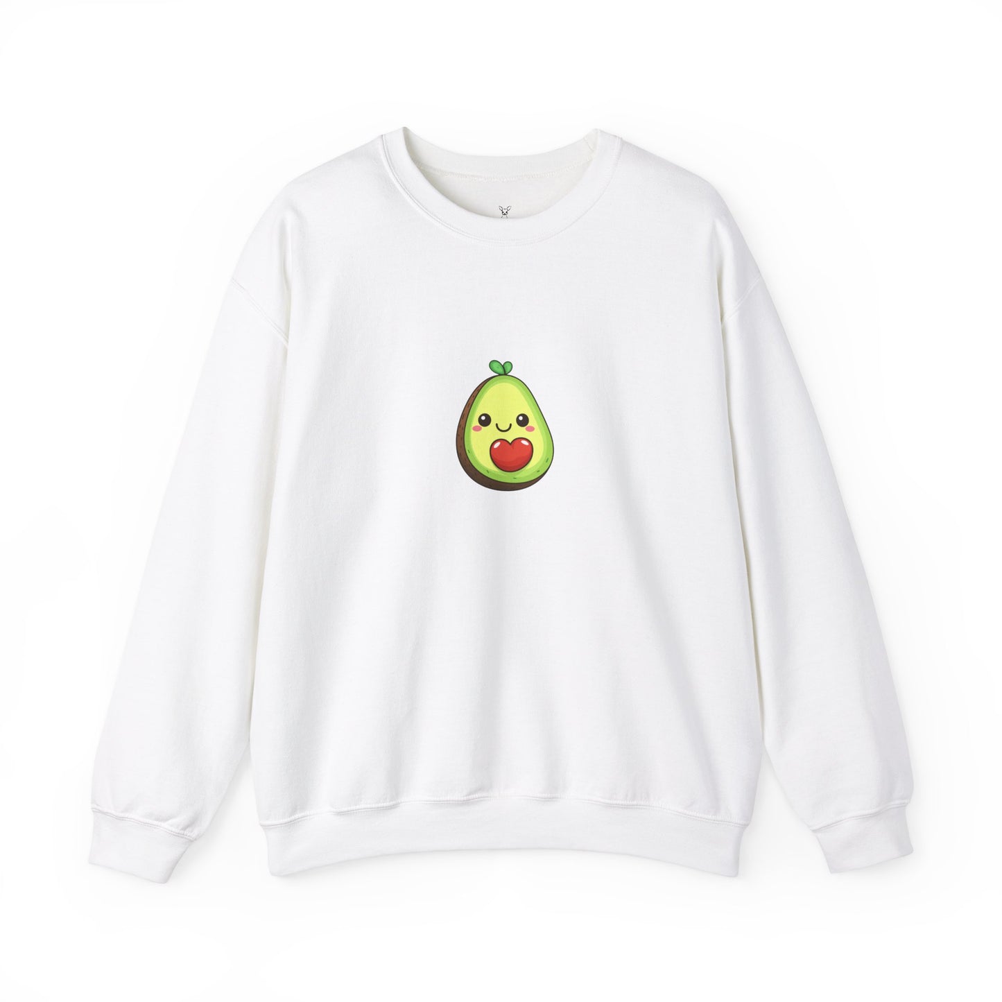 Cute Avocado Valentines Day Print Unisex Crewneck Sweatshirt