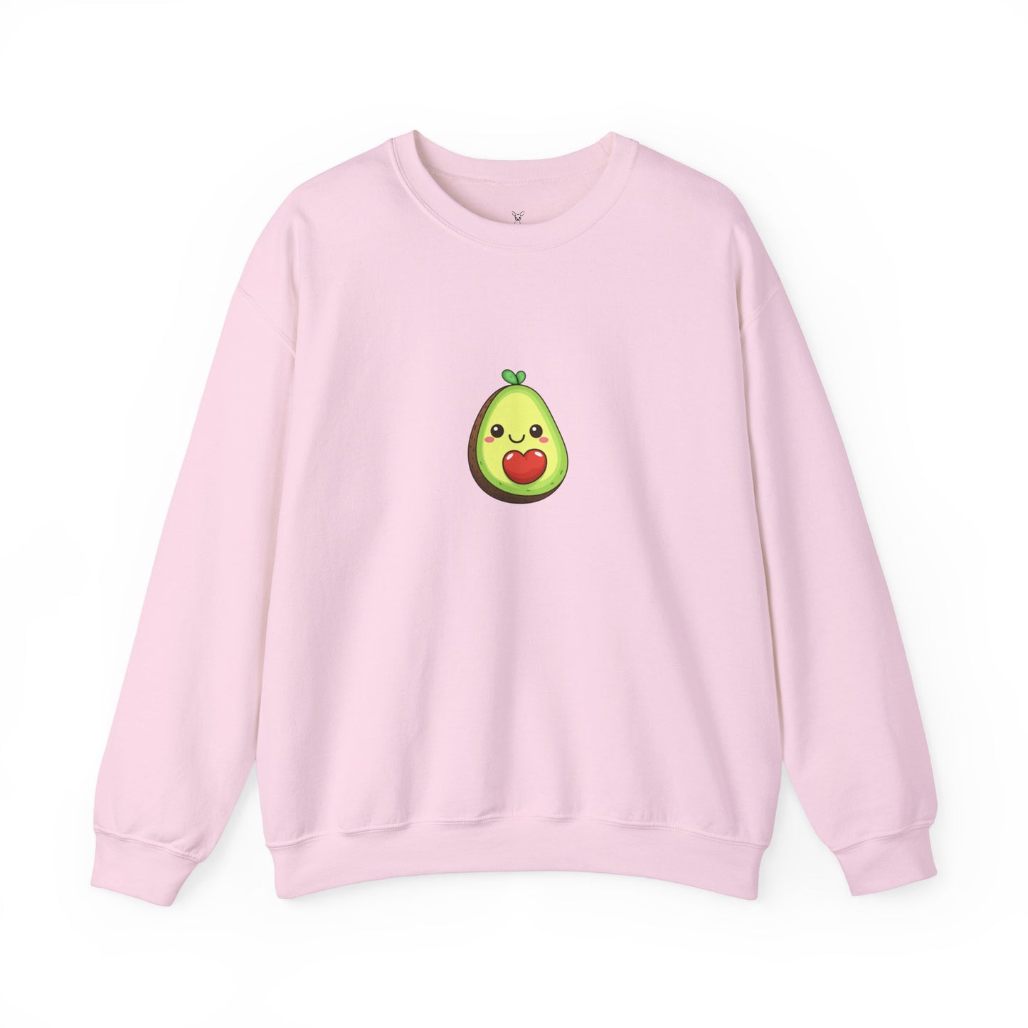 Cute Avocado Valentines Day Print Unisex Crewneck Sweatshirt