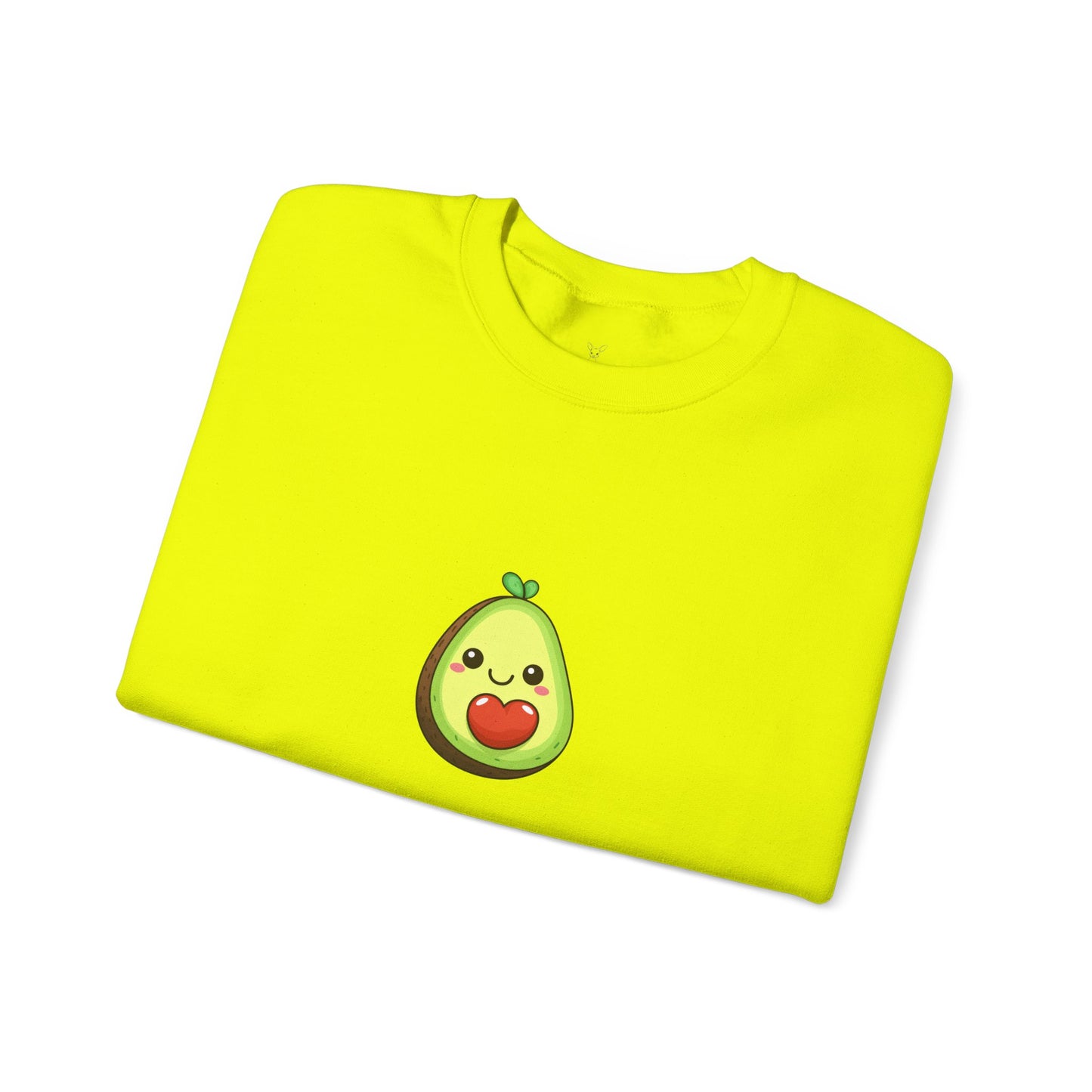 Cute Avocado Valentines Day Print Unisex Crewneck Sweatshirt