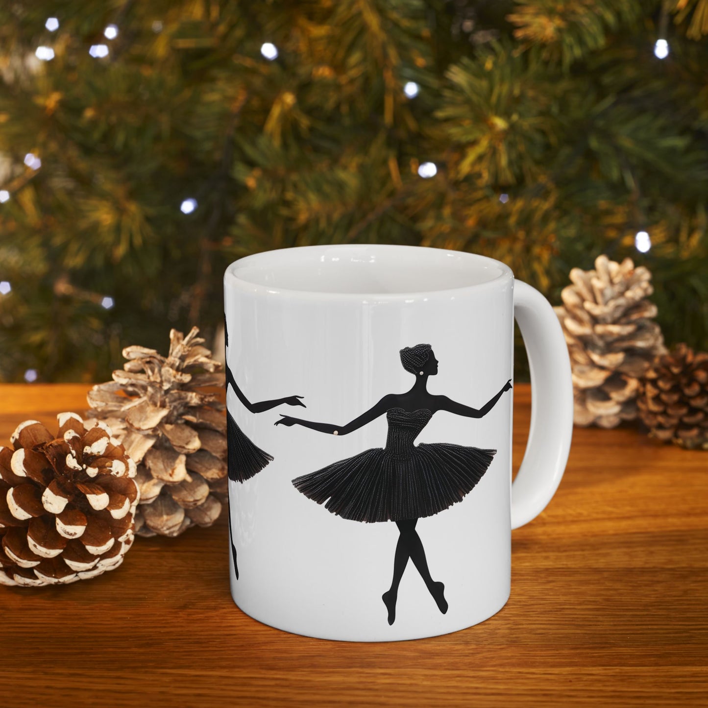 Elegant Ballerina Ceramic Mug – Perfect for Dance Lovers