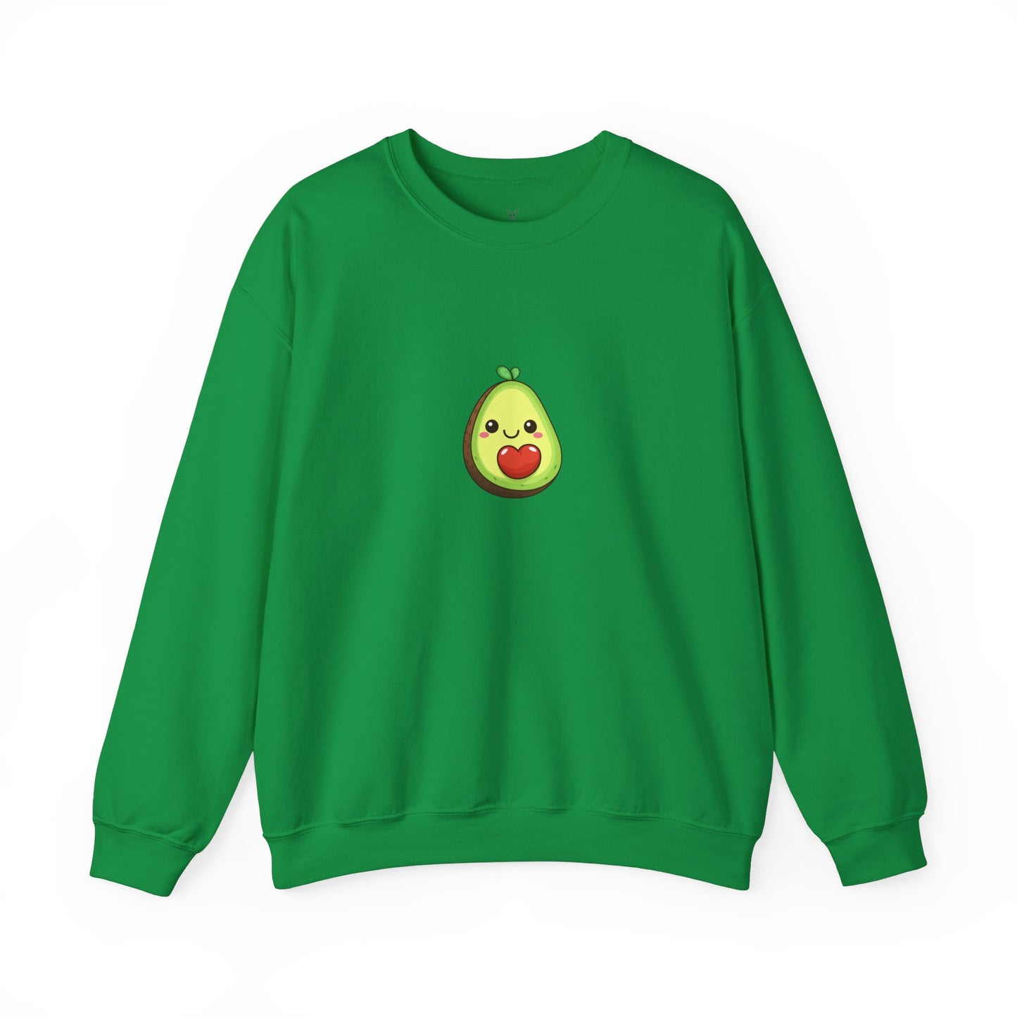 Cute Avocado Valentines Day Print Unisex Crewneck Sweatshirt