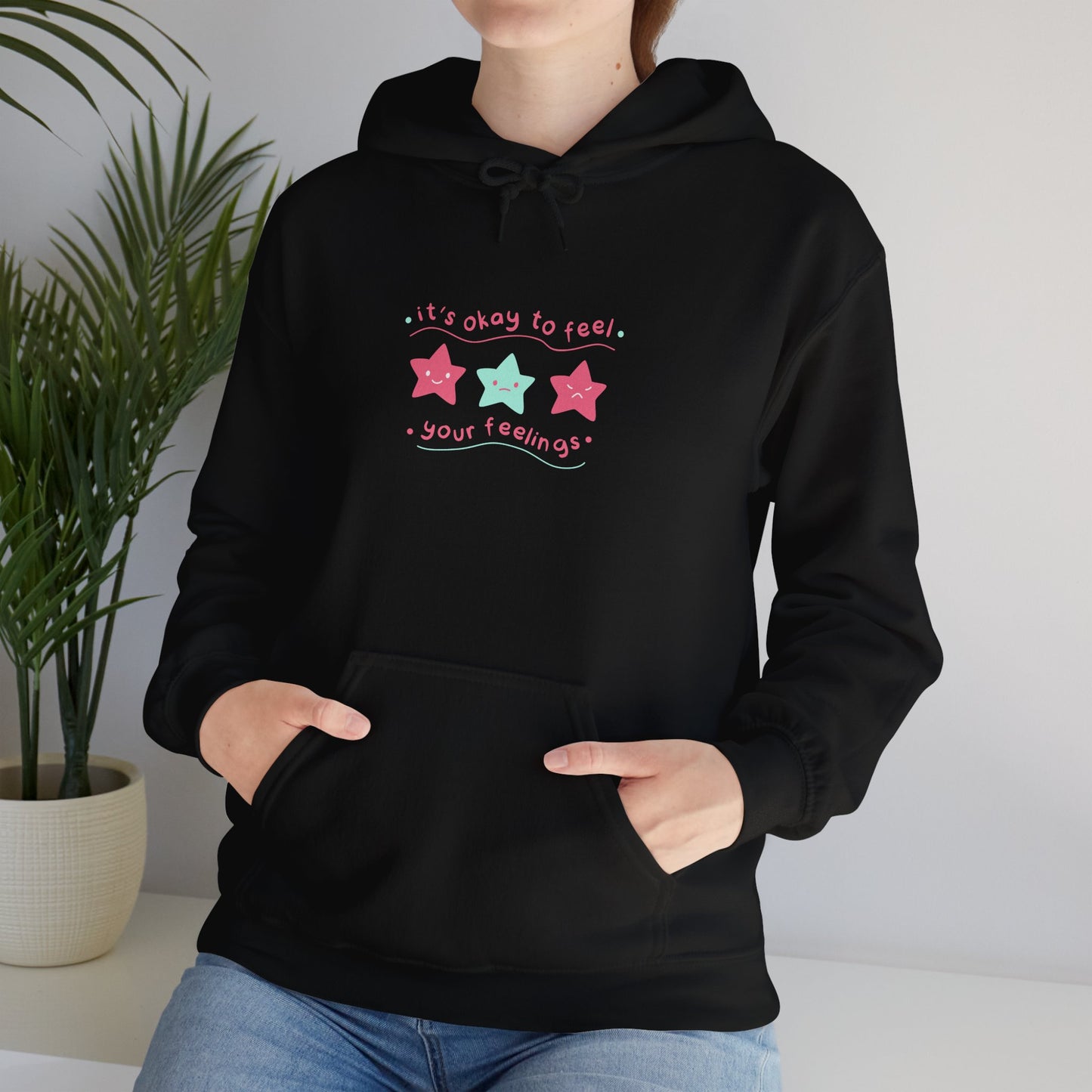 It's Okay to Feel Unisex Heavy Blend™ Hooded Sweatshirt