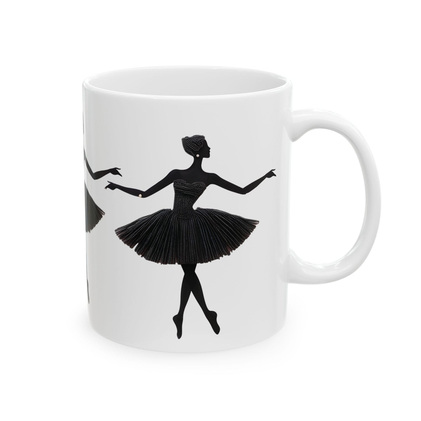 Elegant Ballerina Ceramic Mug – Perfect for Dance Lovers