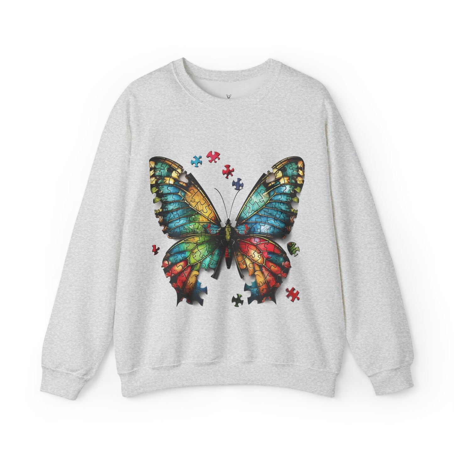 Butterfly Autism Sweatshirt: Unisex Heavy Blend - Autism Awareness