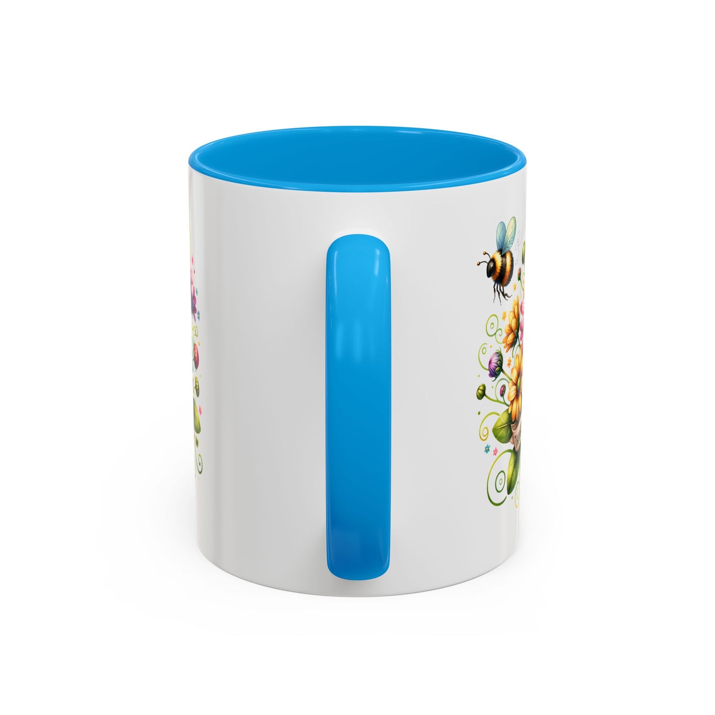 Colorful Floral Mug – "Thanks for Helping Me Bloom" – Perfect Gift for Friends & Family