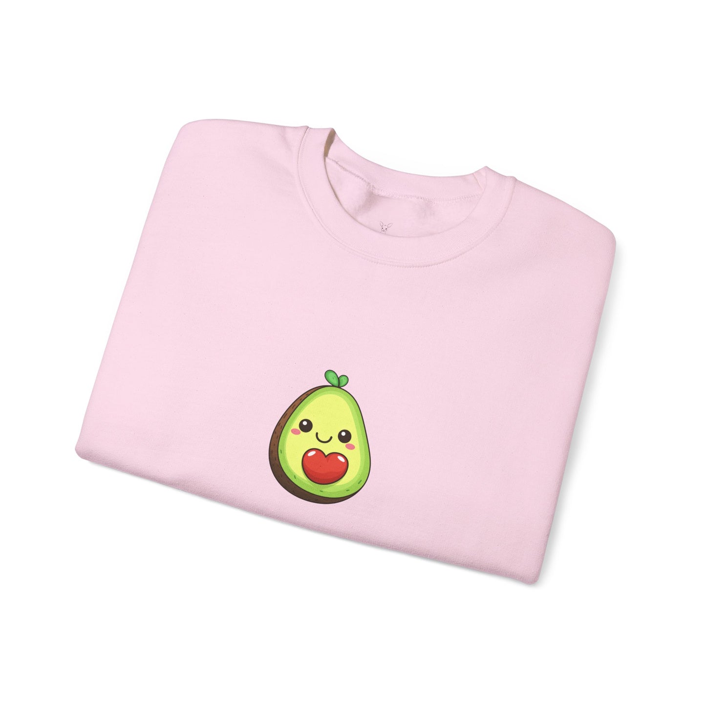 Cute Avocado Valentines Day Print Unisex Crewneck Sweatshirt