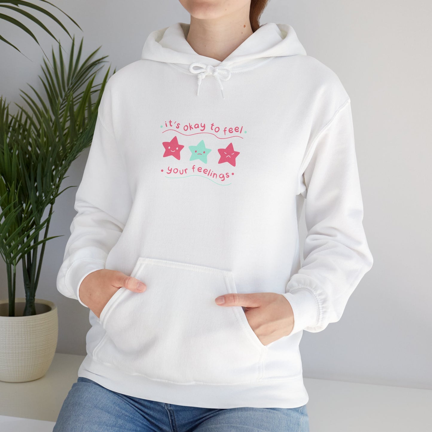 It's Okay to Feel Unisex Heavy Blend™ Hooded Sweatshirt