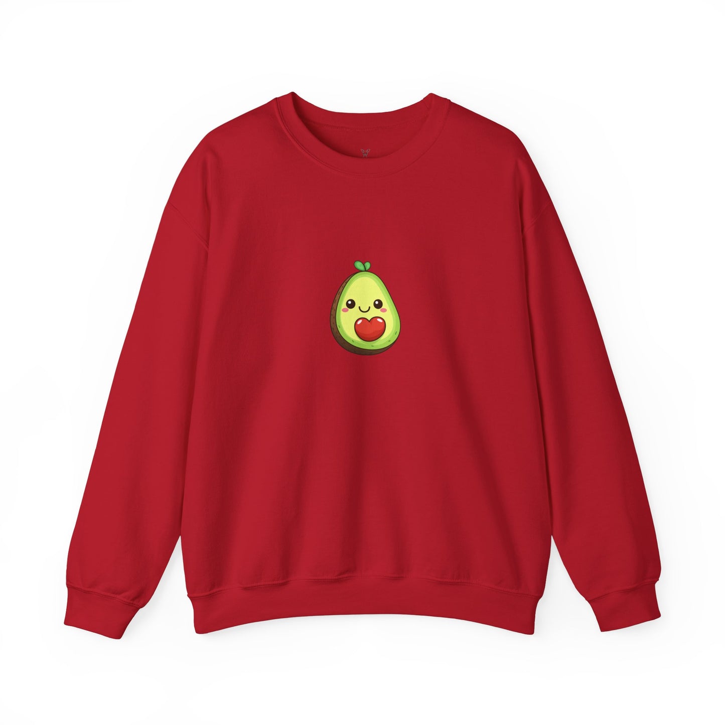 Cute Avocado Valentines Day Print Unisex Crewneck Sweatshirt