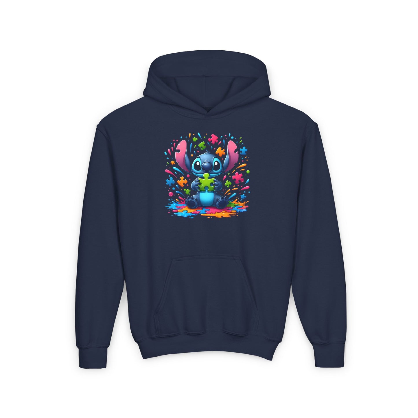 Colorful Stitch Youth Hoodie - Fun & Cozy Sweatshirt for Kids Celebration