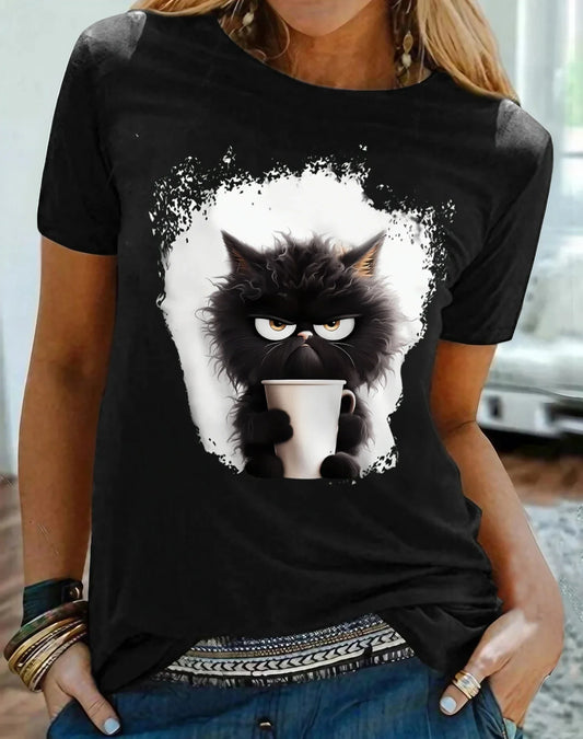 Women's Angry Cat Tee