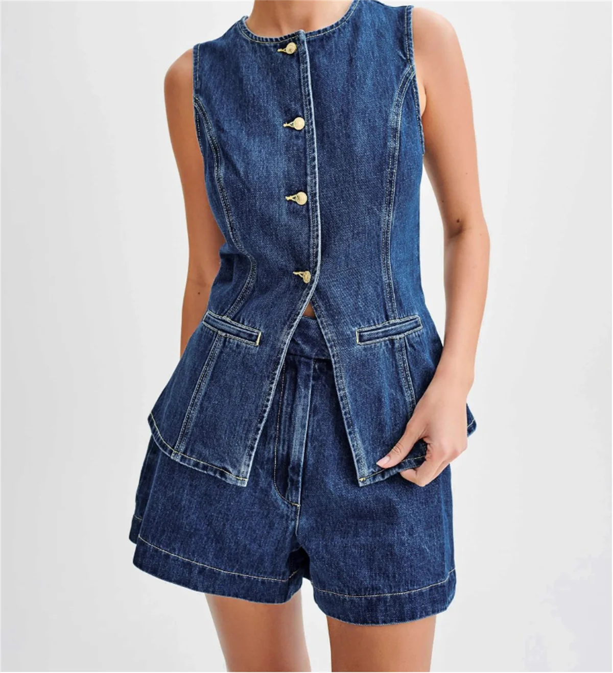 Denim 2 Pieces Sets Women