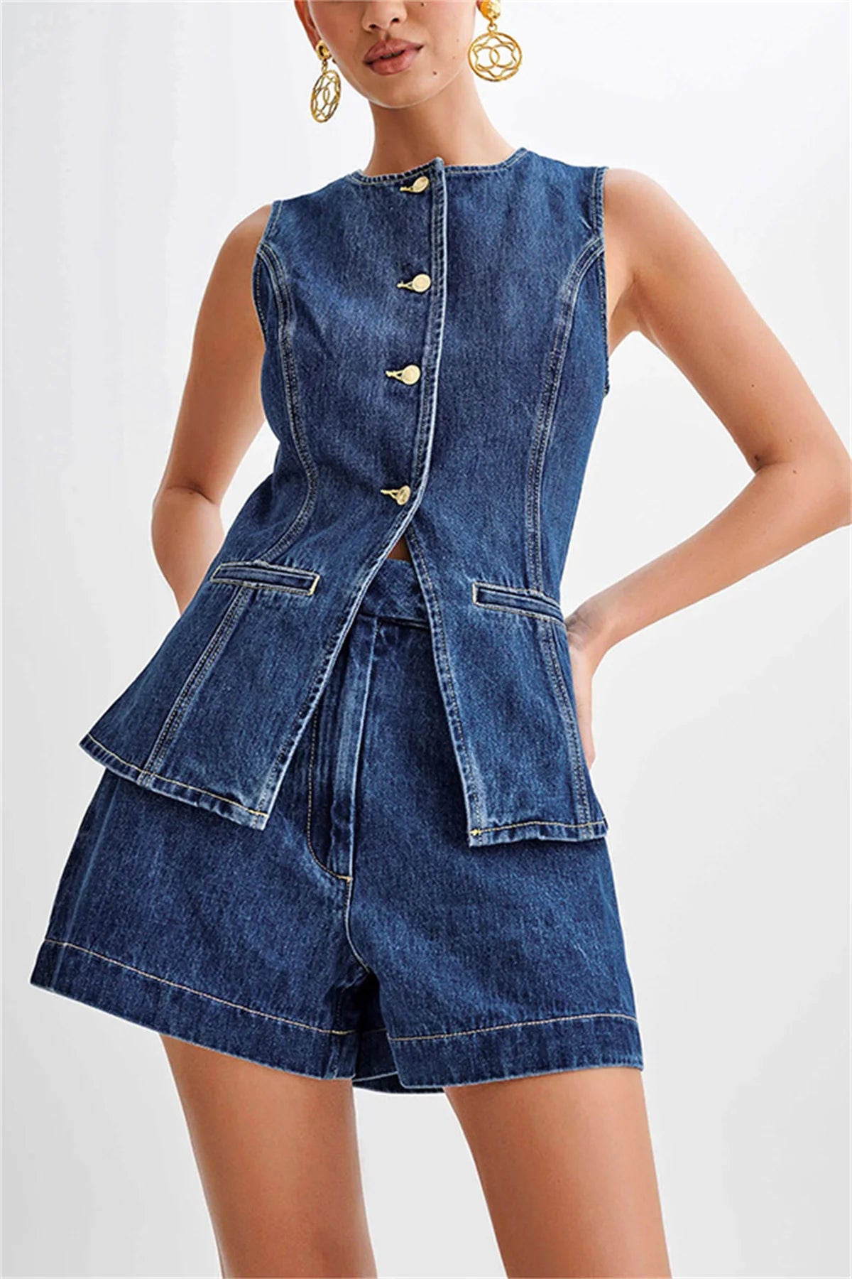 Denim 2 Pieces Sets Women