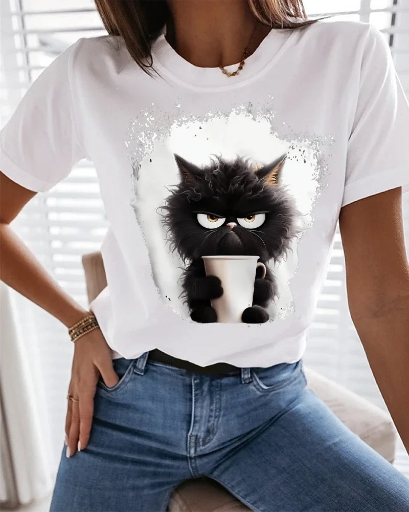 Women's Angry Cat Tee